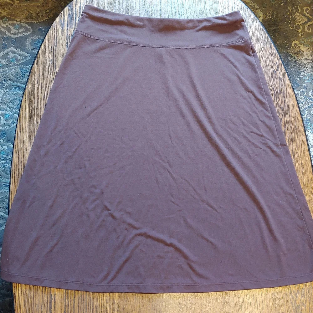 Great Northwest Indigo Brown A-line Pull On Skirt Size Women's Medium